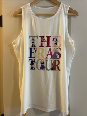 White Graphic Tank Top "The Eras Tour"